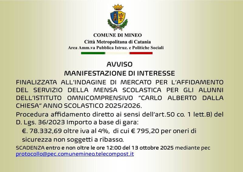 AVVISO MENSA