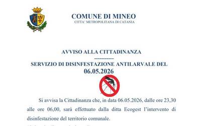  SERVIZIO DI DISINFESTAZIONE ANTILARVALE DEL 06.05.2026